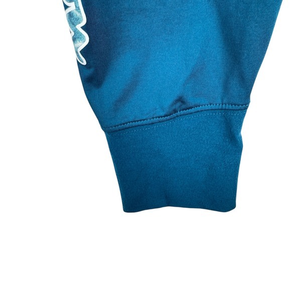 Champion Cropped Top Womens Size Medium Streetwear Activewear Teal Blue Soft - Picture 10 of 12